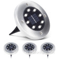अमेज़ॅन ईबे हॉट सेल 8 नाइट सिक्योरिटी डिस्क आँगन रोशनी ऊर्जा बचत लैंप उच्च गुणवत्ता वाले एलईडी सोलर पावर्ड लाइट